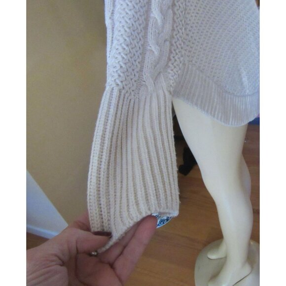 UGG Australia Womens Cream Knit Button-Up Cape Sweater XS/S - Picture 8 of 14